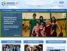 Tablet Screenshot of healthyschoolsbc.ca